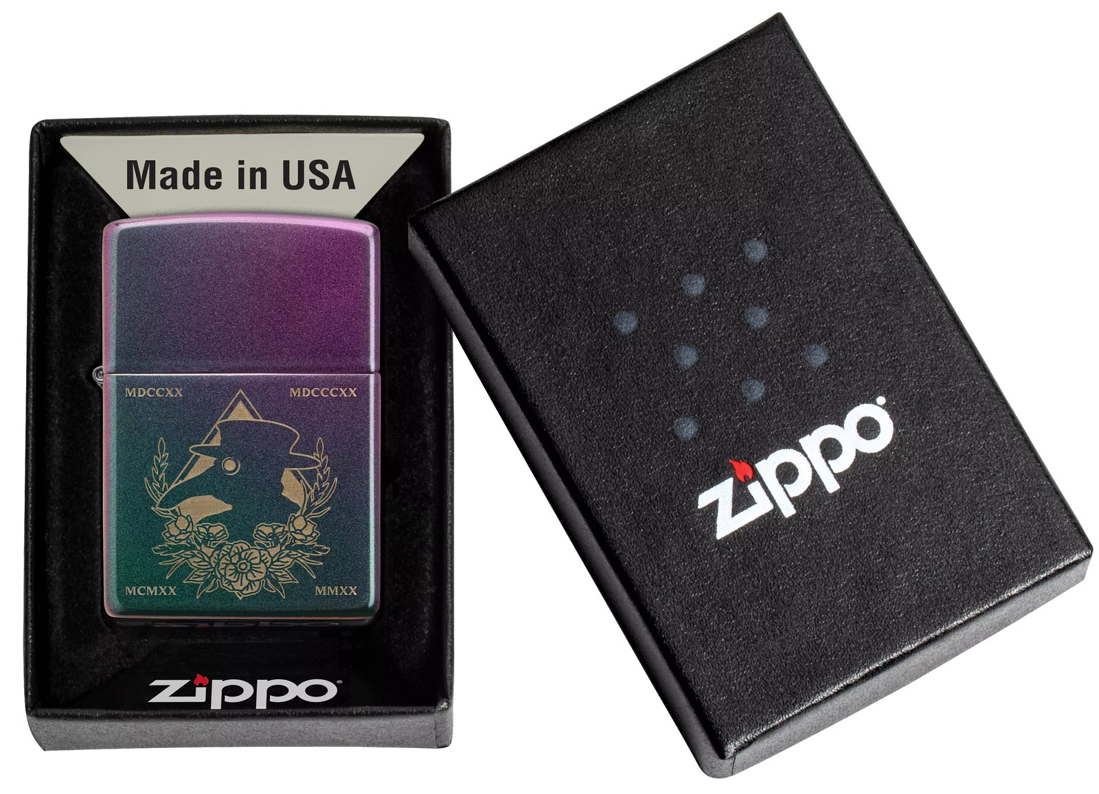 Zippo Plague Doctor Mask Iridescent Windproof Pocket Lighter, 49146-081160