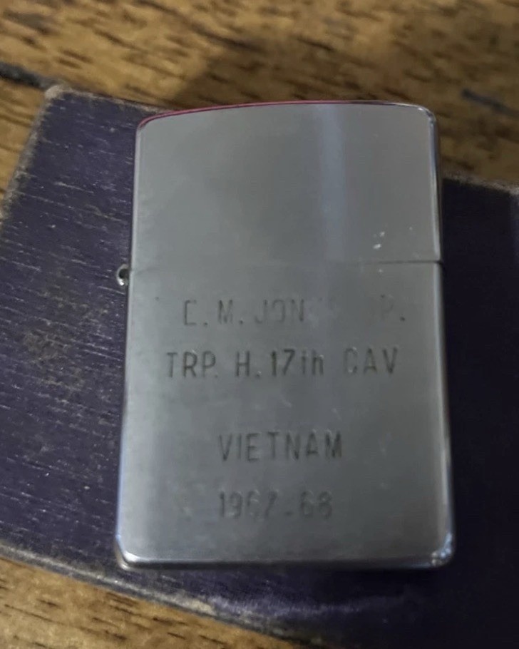 RARE ONLY 180 members. Vintage Zippo Vietnam 1967-68 TRP H 17th CAV CM Jones Jr.