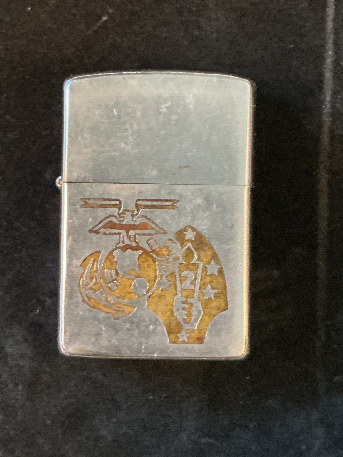 VINTAGE 1969 VIETNAM WAR 2nd MARINE DIVISION ZIPPO LIGHTER – VERY RARE