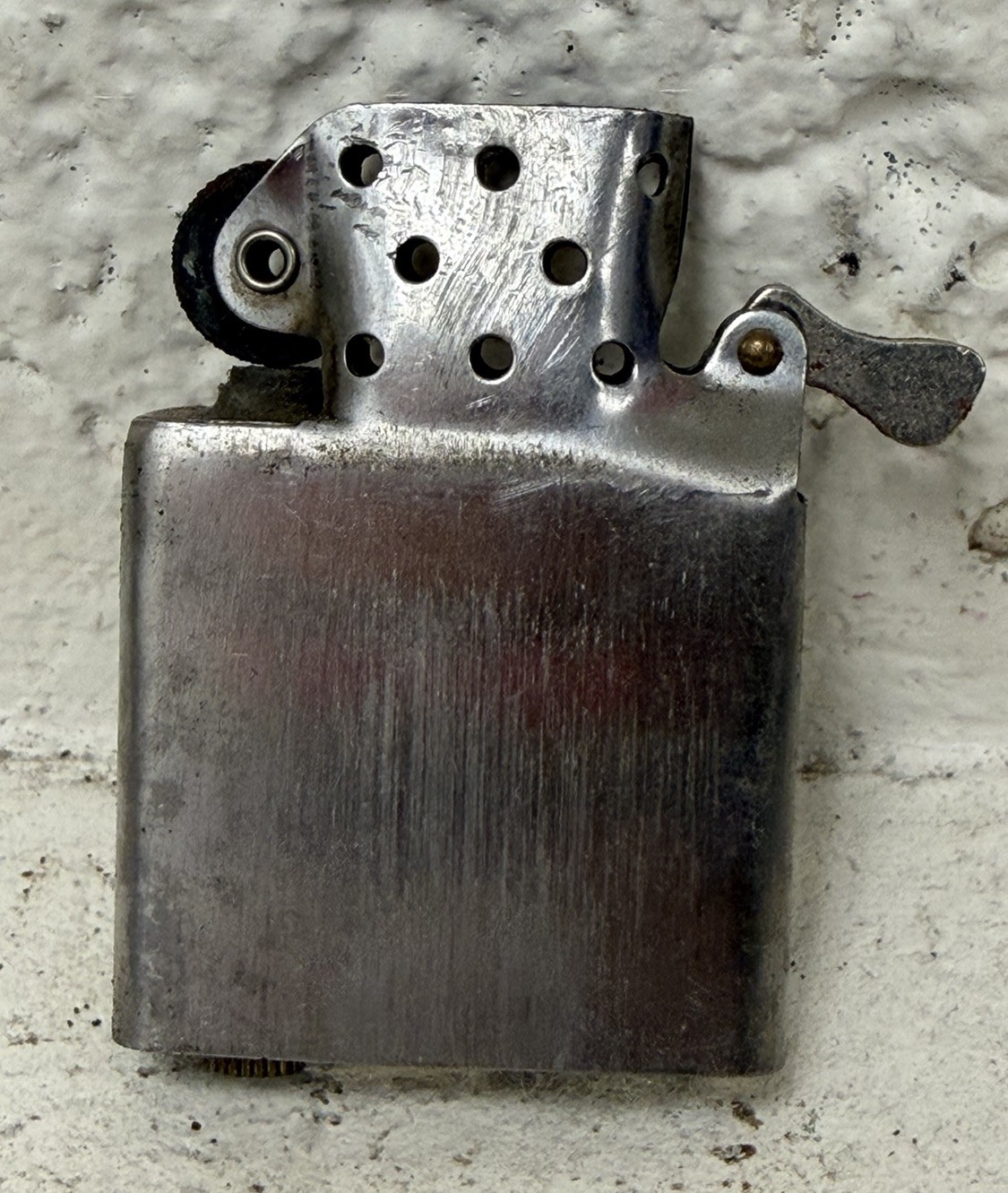 1940’S Advertising General Finance USA ZIPPO LIGHTER 3 BARREL 16 HOLE 2032695