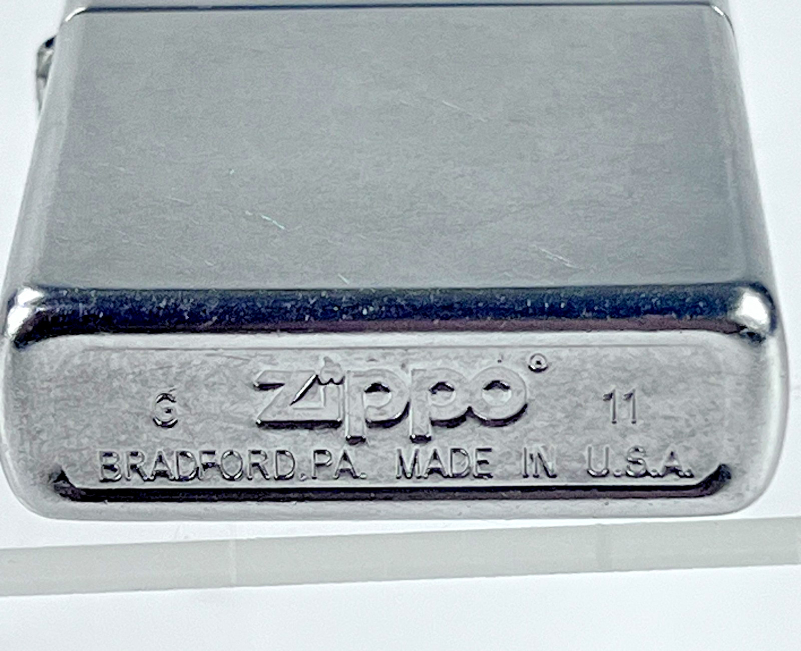 Zippo Lighter Brushed Chrome Classic Windproof Refillable Made USA Bradford 2011