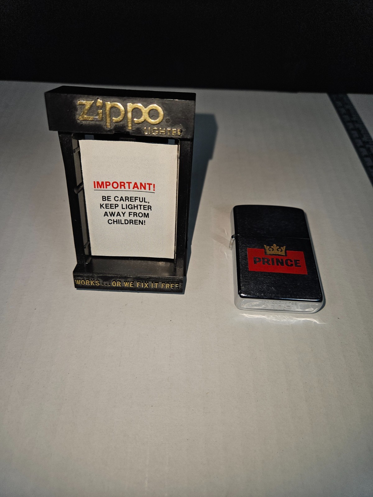 New, no box. Zippo Prince Cigarettes Lighter, Includes Promotional Case