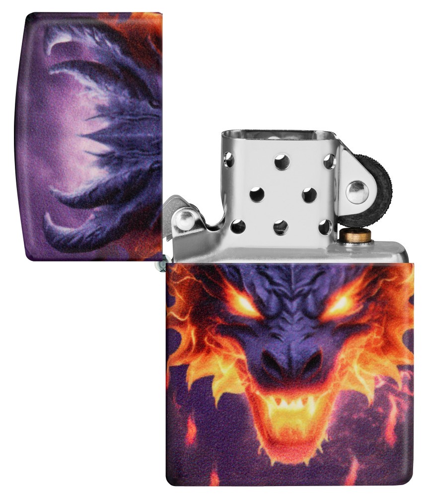 Zippo Glowing Dragon Design Glow in the Dark Windproof Pocket Lighter, 46251