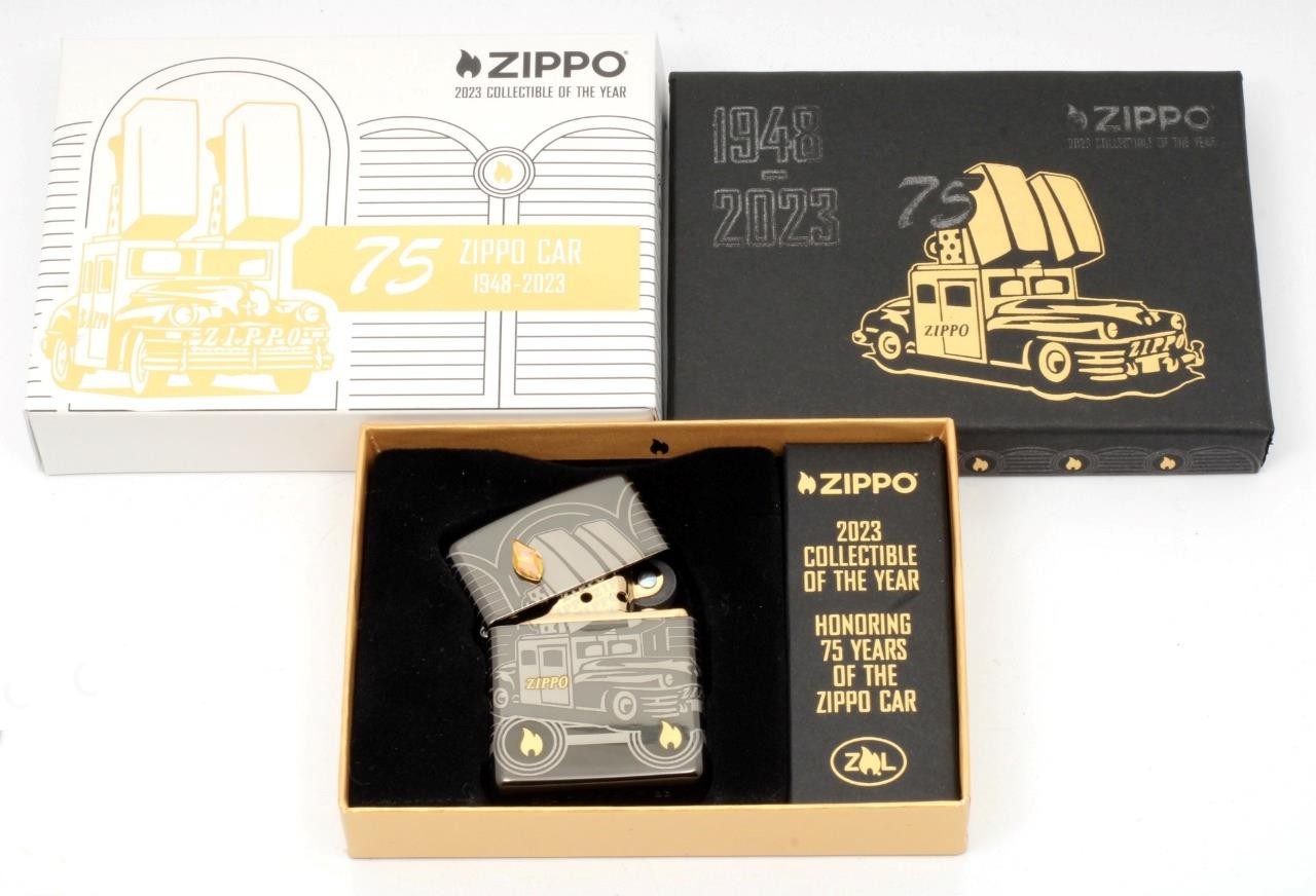 Zippo 2023 COTY Collectible of the Year 75th Anniversary Zippo Car