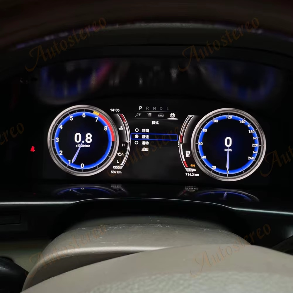 Digital Cluster Virtual Cockpit Screen For Toyota Land Cruiser LC100 Lexus LX470