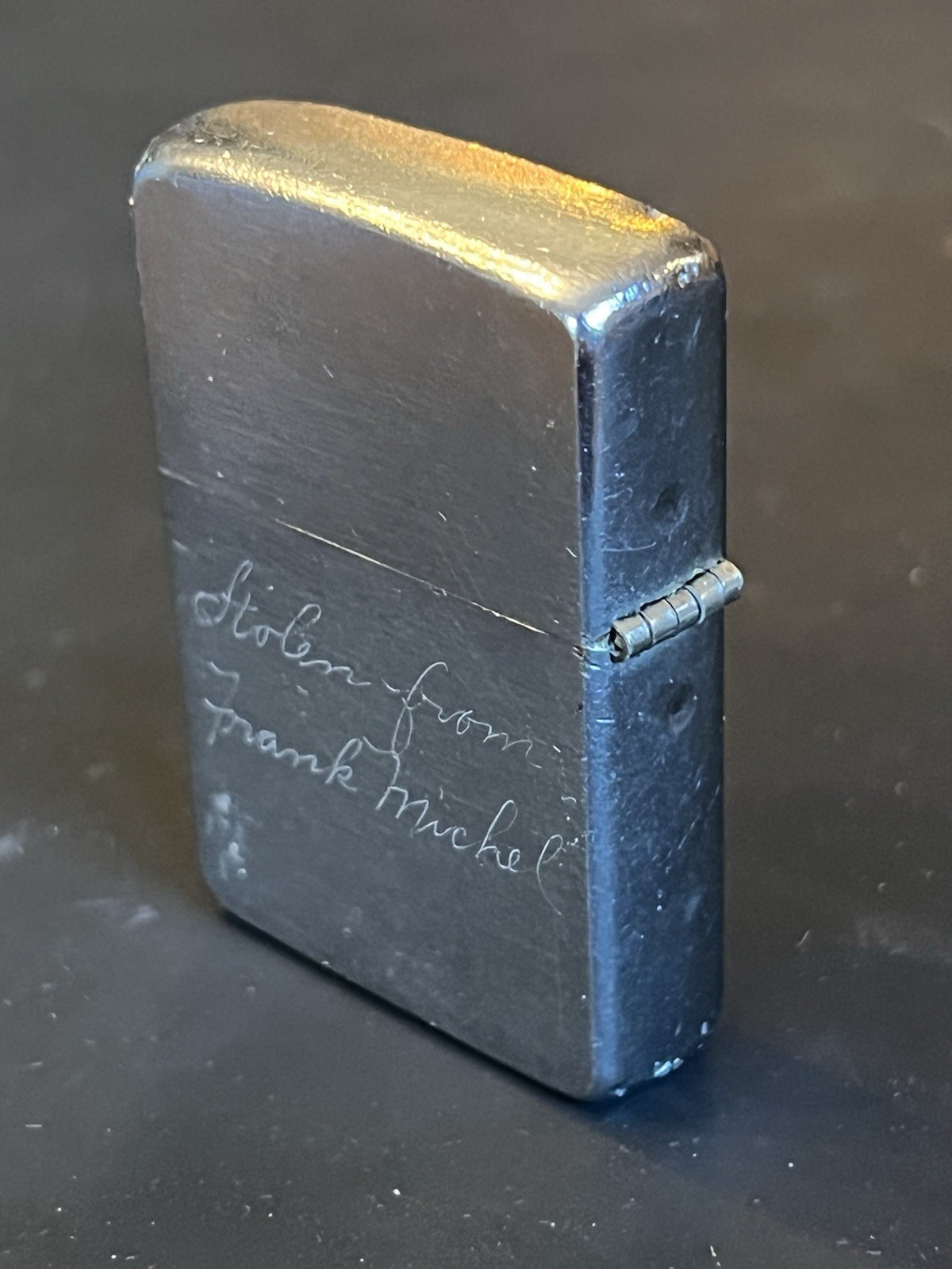 Vintage 1958 Zippo Brushed Chrome Lighter – Pat 2517191 Matching Insert