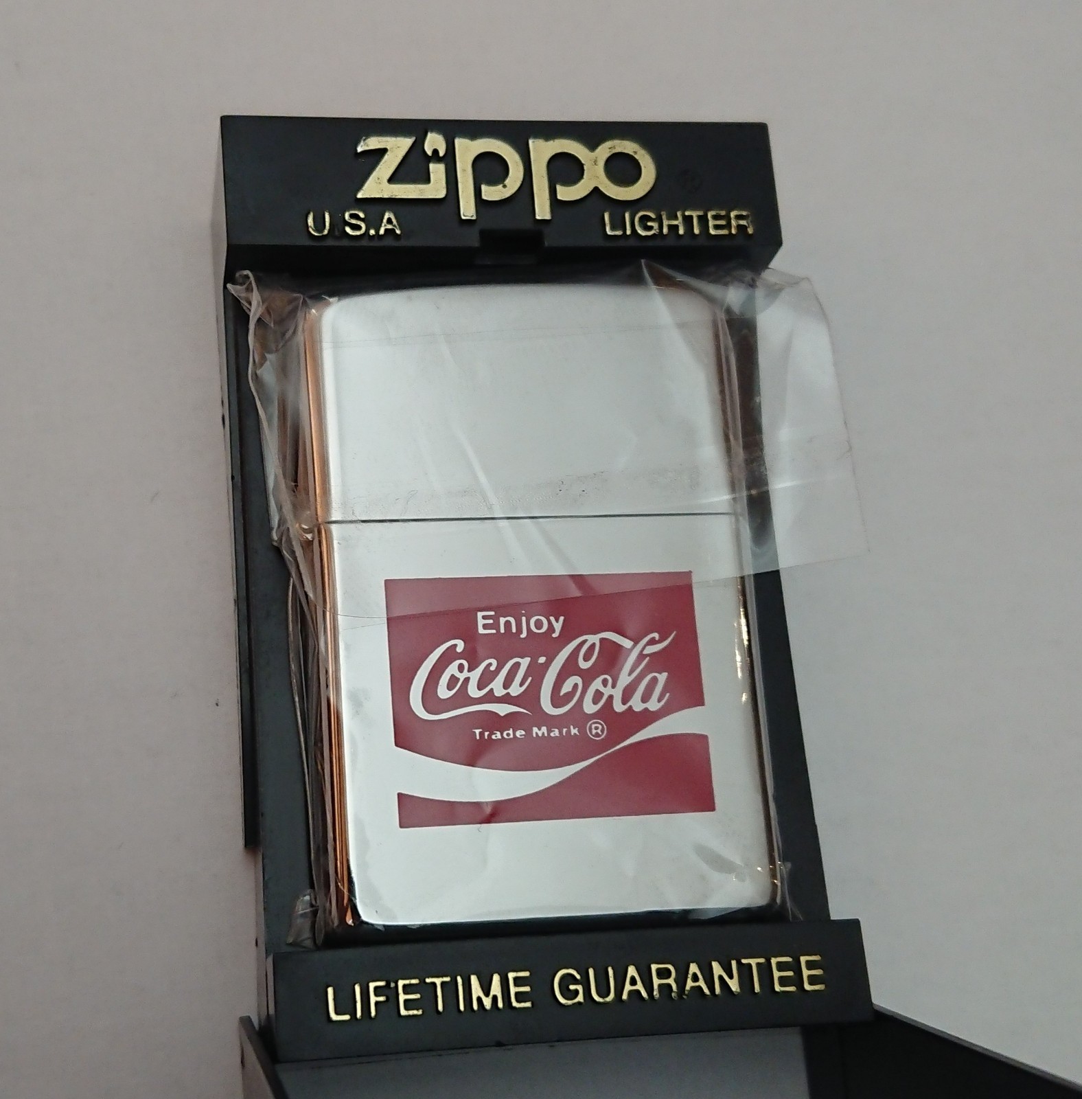 Coca Cola Zippo Lighter New Old Stock, c. 1990, Unstruck, Ultra Cool Vintage 90s