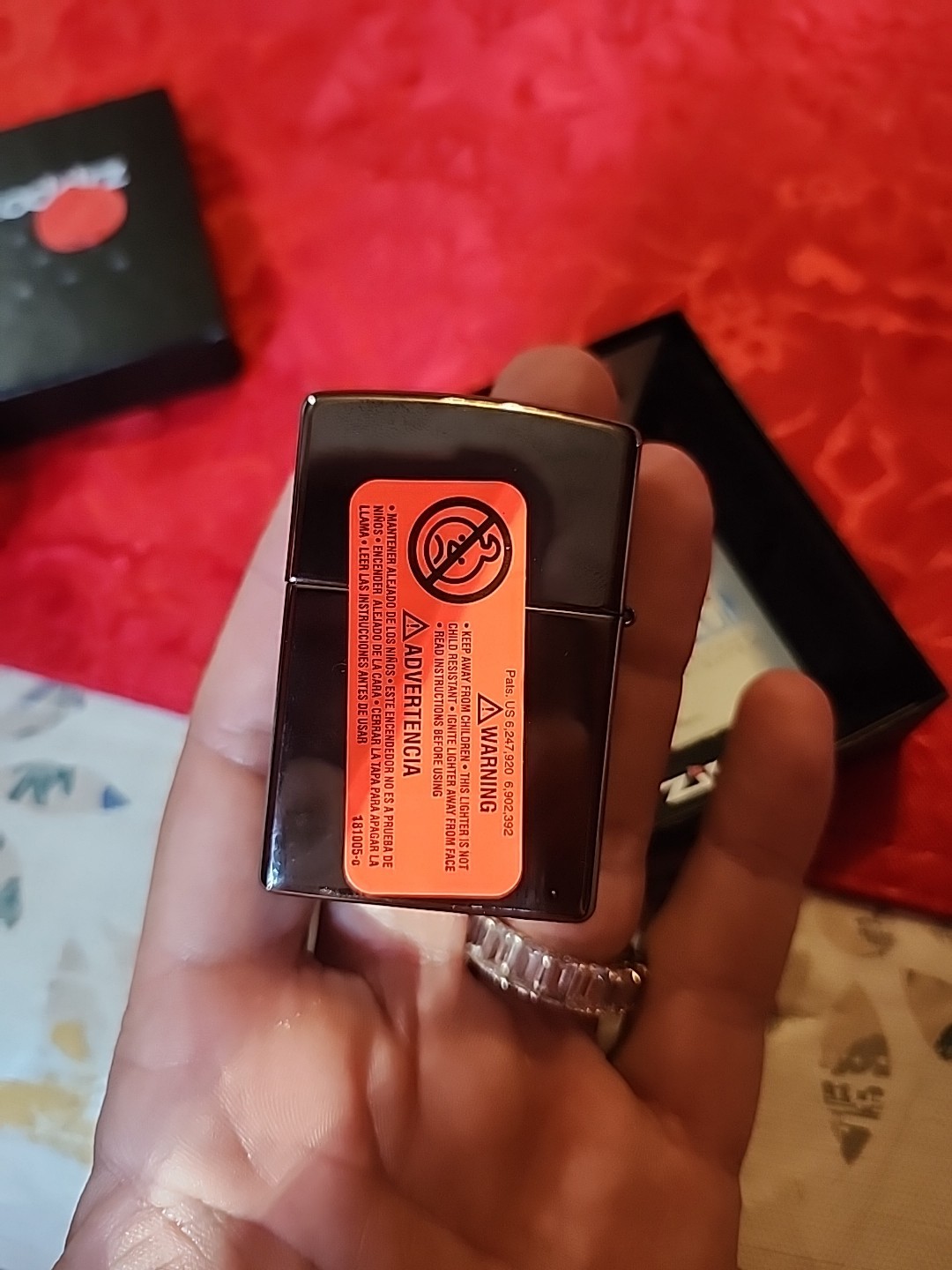ZIPPO 2012 ZIPPED ZIPPER MIDNIGHT CHROME LIGHTER SEALED IN BOX 910S