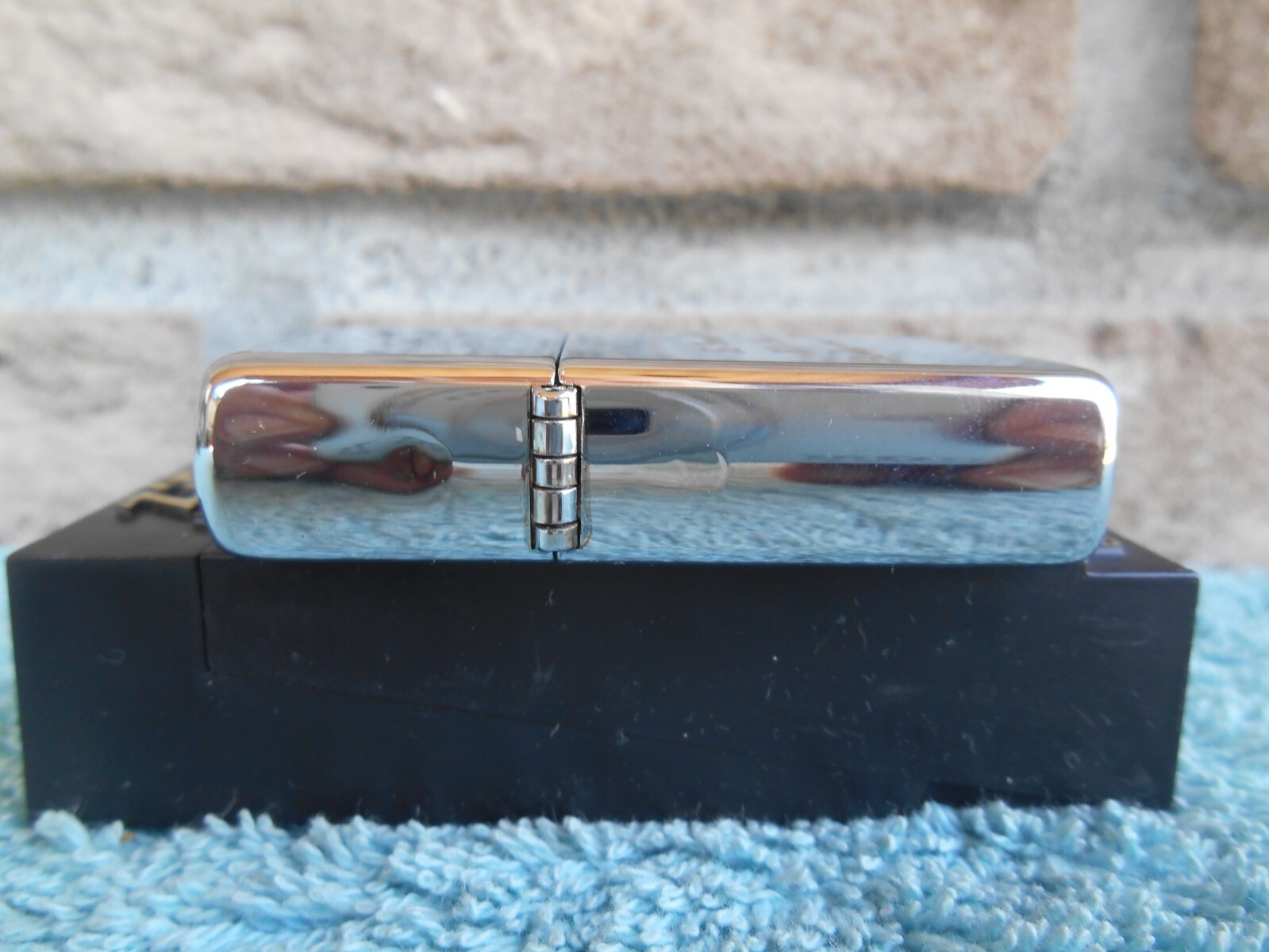 VINTAGE ZIPPO 1996 I-XII POLISHED CHROME CIGARETTE LIGHTER. TO GRANDPA WITH LOVE
