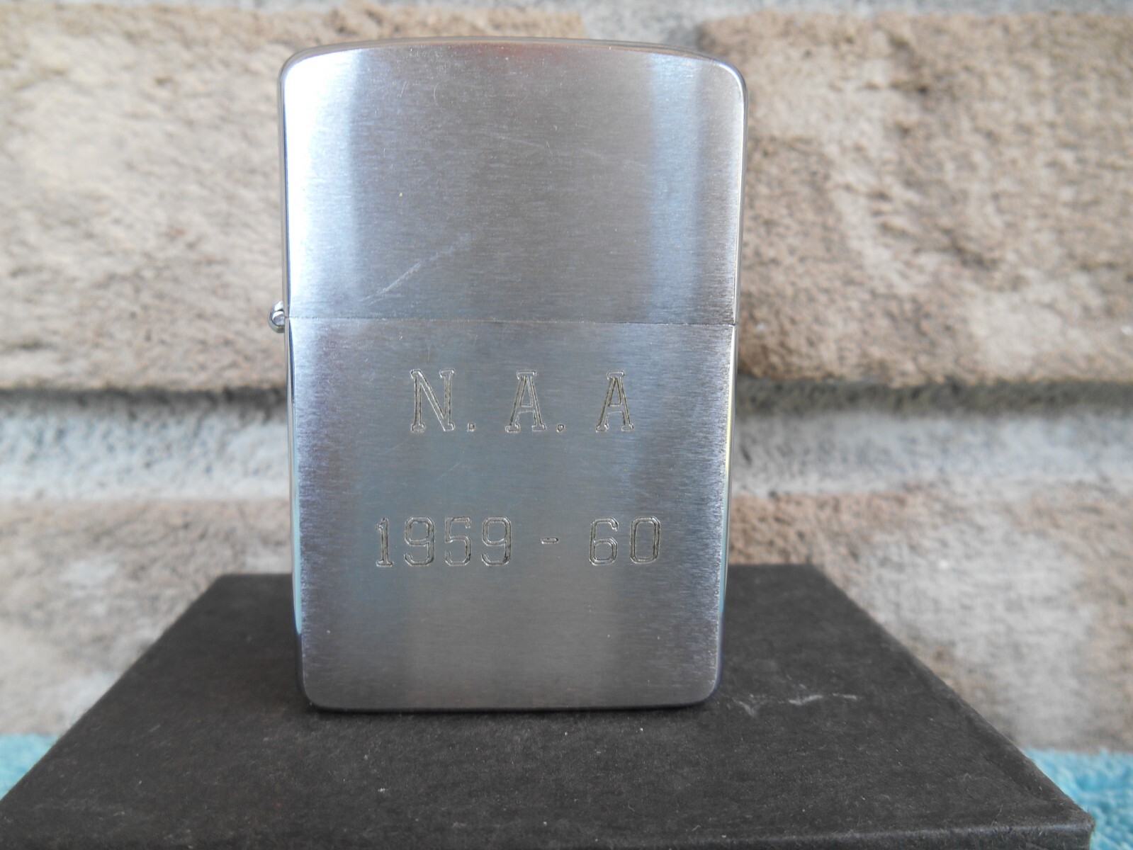 NEVER FIRED! ZIPPO 1959 PAT# 2517191 N.A.A 1959-60 National Aviation ACADEMY