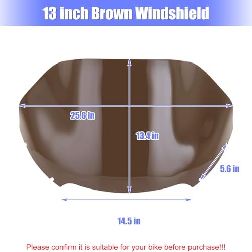 13″ Windshield for Road Glide FLTRX 2015-2023, Motorcycle Windscreen Splitter