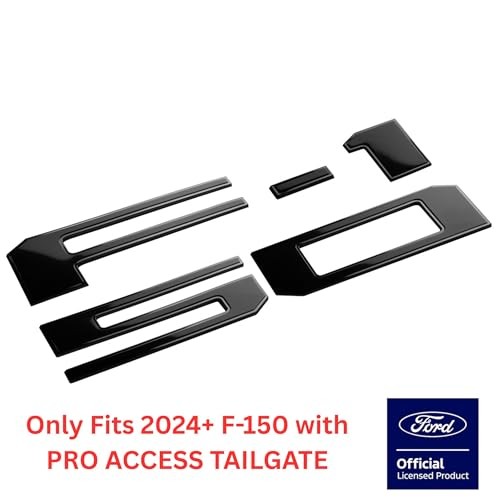Premium Tailgate Letter Insert Kit for Pro Access – Black Chrome/Satin Black