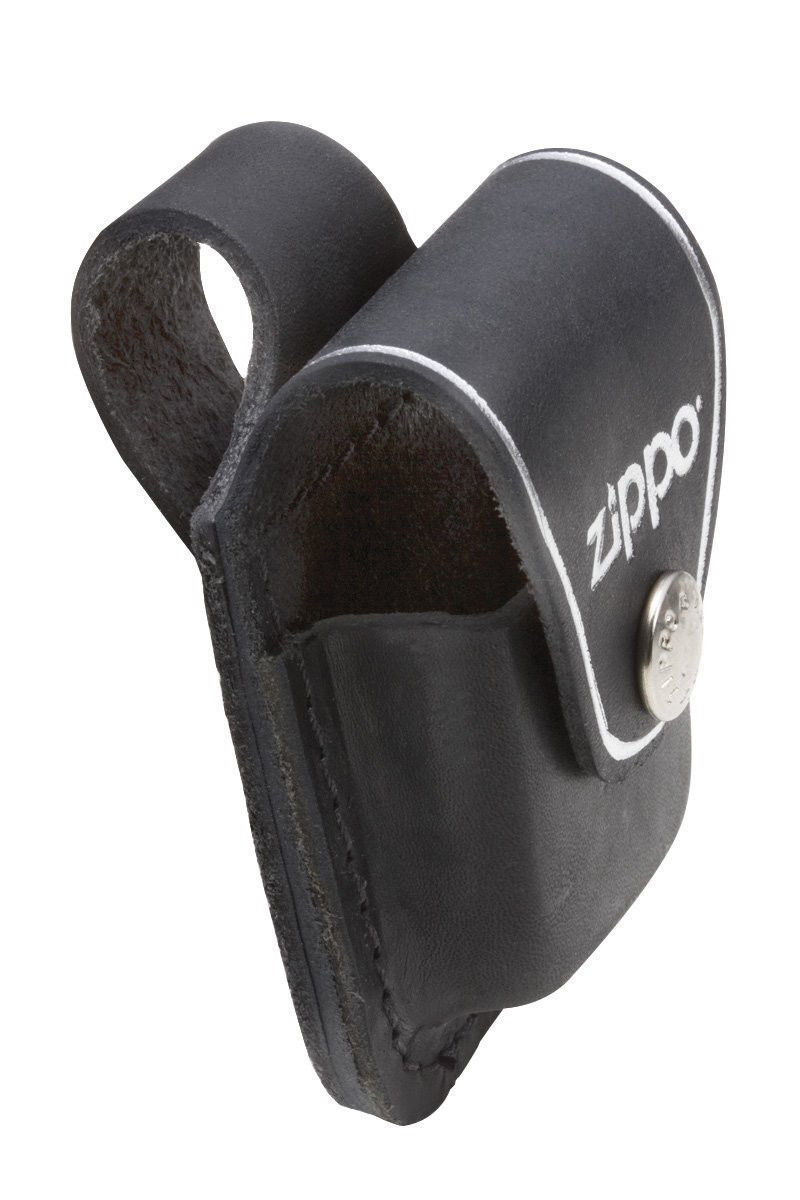Zippo Black Leather Lighter Pouch With Belt Loop, Item LPLBK New In Box
