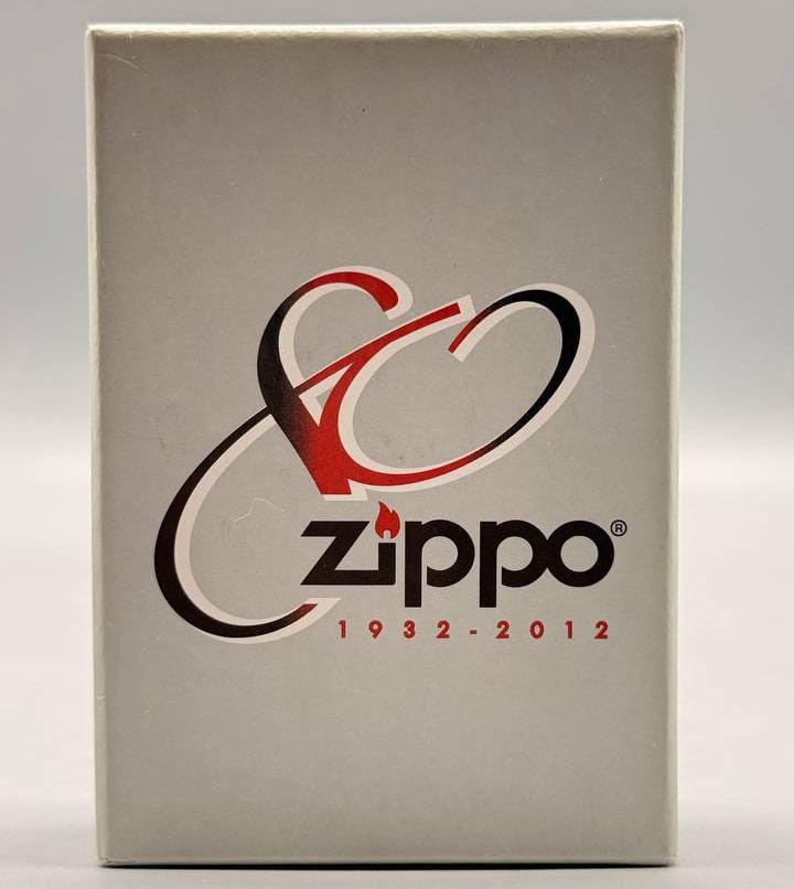 Zippo 28192 80th Anniversary Herringbone Sweep 1932-2012 New Old Stock NOS Box