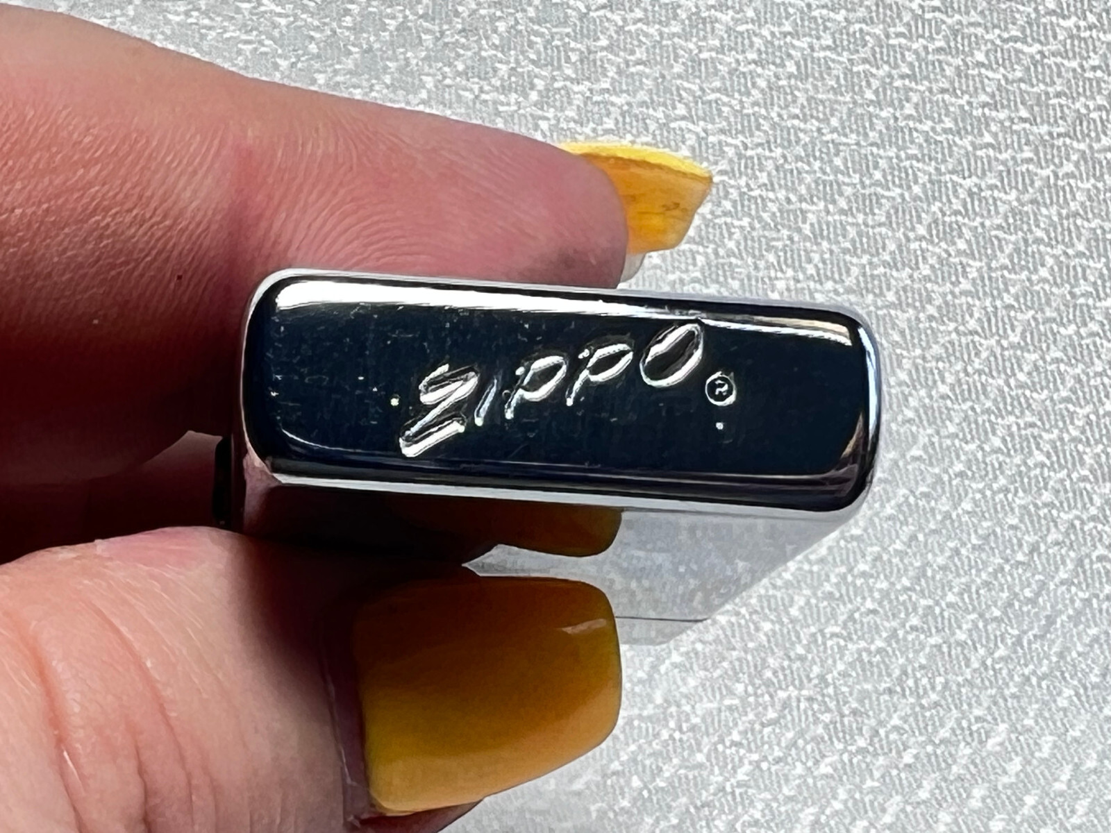 1964 Zippo Lighter Slim Reading PPAU-NA Union Local 160 High Polish Chrome USA