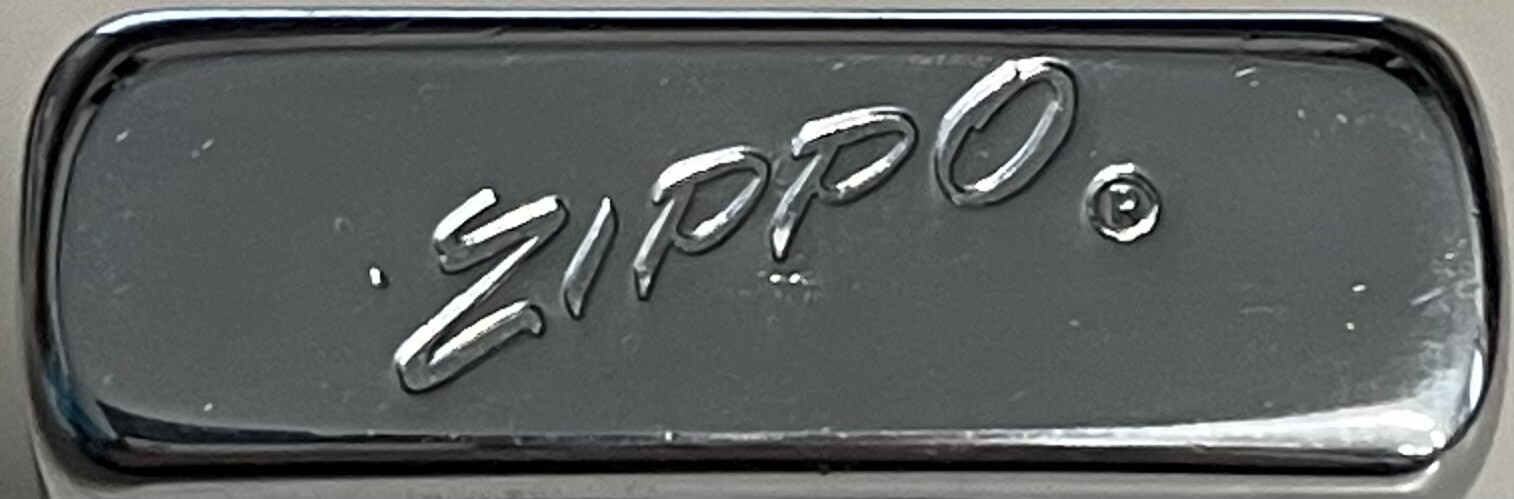 ZIPPO 1964 SLIM K&E ADVERTISING CHROME LIGHTER USED A127
