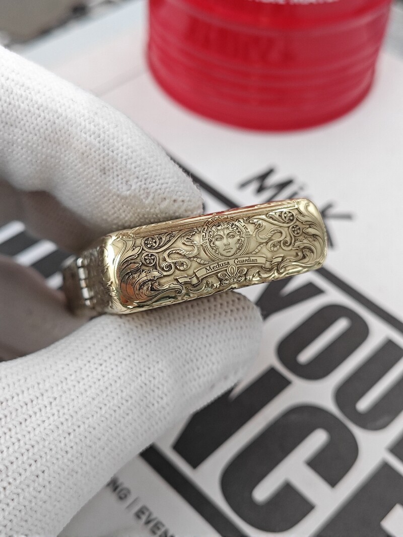 Medusa Relief 5-Sided Engraved Collectible Zippo Lighter Gift For Men
