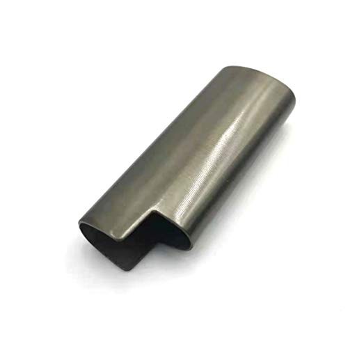 Vintage Metal Lighter Case Cover Holder for BIC Mini Lighter J5 Dark Gray