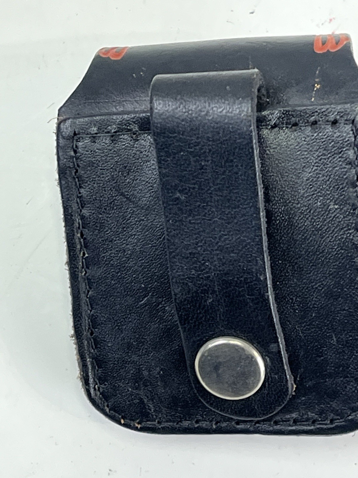 ZIPPO Harley Davidson Brown Leather Lighter Belt Holder Snap Pouch Case G