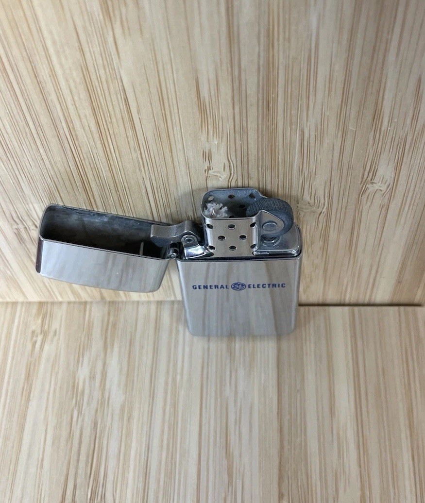 Zippo Lighter Advertising For General Electric Untested As/is Condition