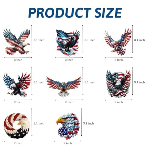 4th of July Hanging Ornament Eagle American Flag Designs Decoration Id Style1