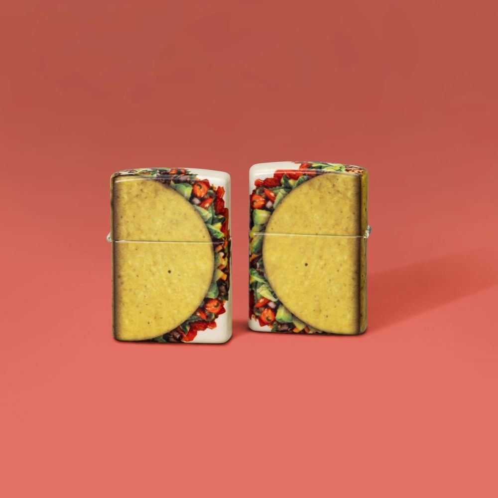 Zippo Loaded Taco Design 540 Color Windproof Pocket Lighter, 49352-119626