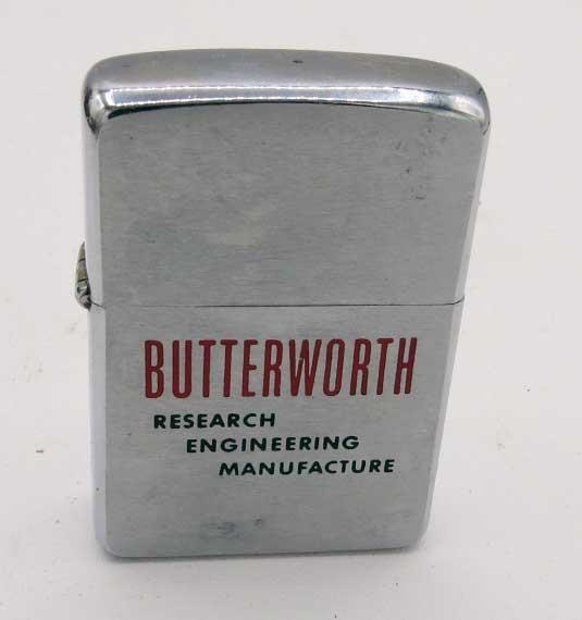 1959 Zippo Butterworth Research Engineering Manufacturer Lighter