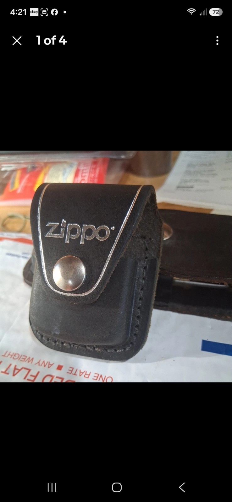 Zippo Bundle Lighter,leather Lighter Belt Pouch And Pocket Knife All Zippo Brand