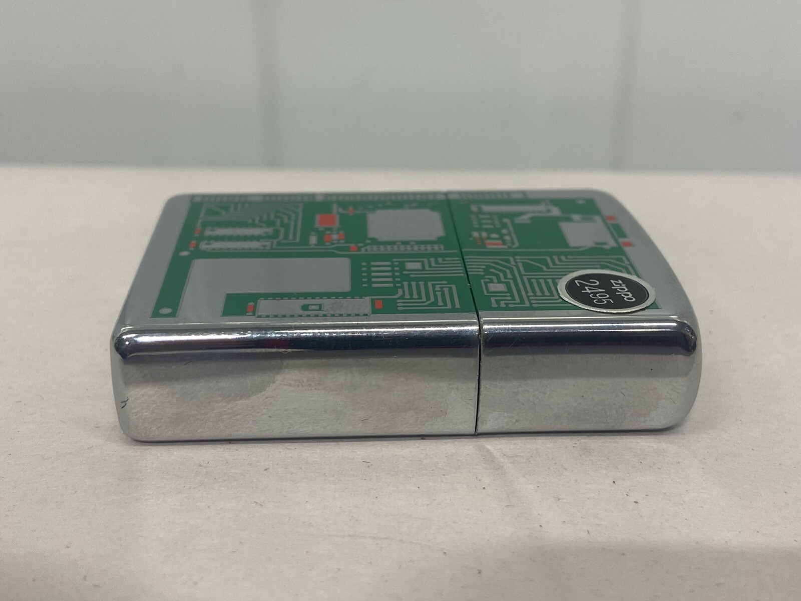 Zippo Lighter 24329 Circuit Board Brushed Crome 2007 Discontinued RARE FREE SHIP