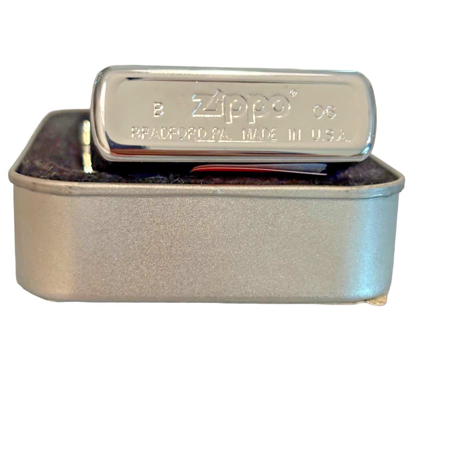 Zippo Allstate 400 Lighter High Polish Chrome NASCAR Cup Series New in Box