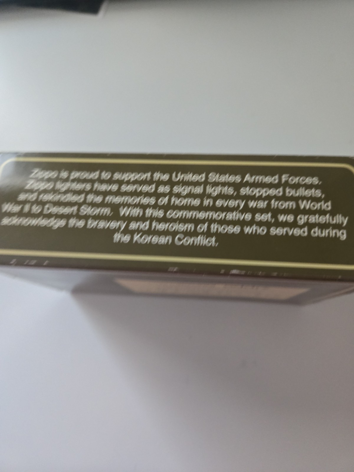 Zippo 1996 Korean War 2- Pack, Gift Set- NIB/W Sleeve Brass