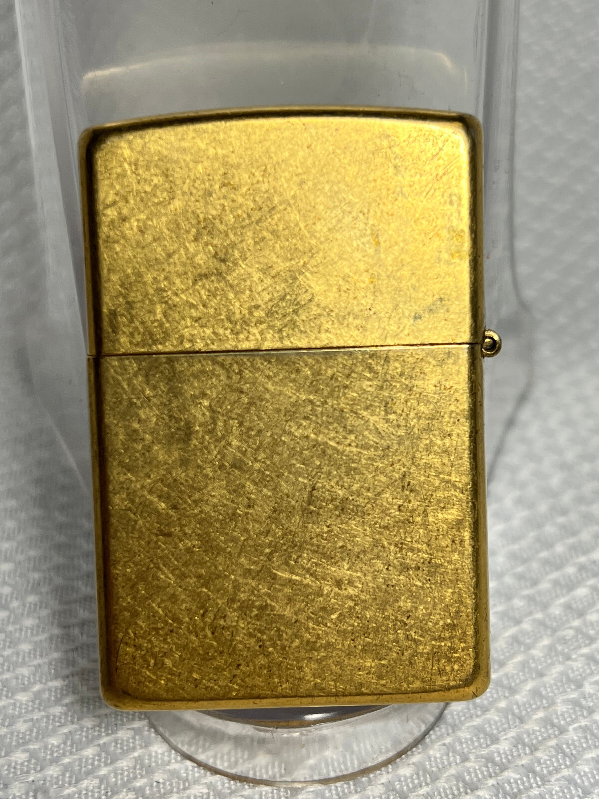 2004 Brushed Brass Zippo Refillable Cigarette Pipe Lighter Smoking Accessory