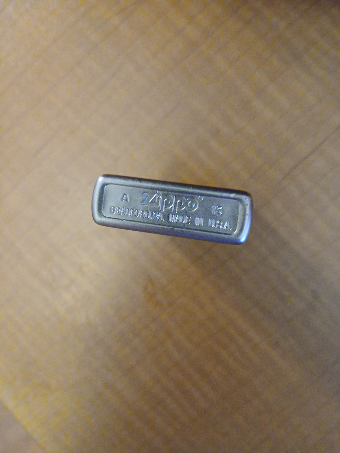 Zippo Lighter Classic Frosted Chrome Mfg. January, 2013