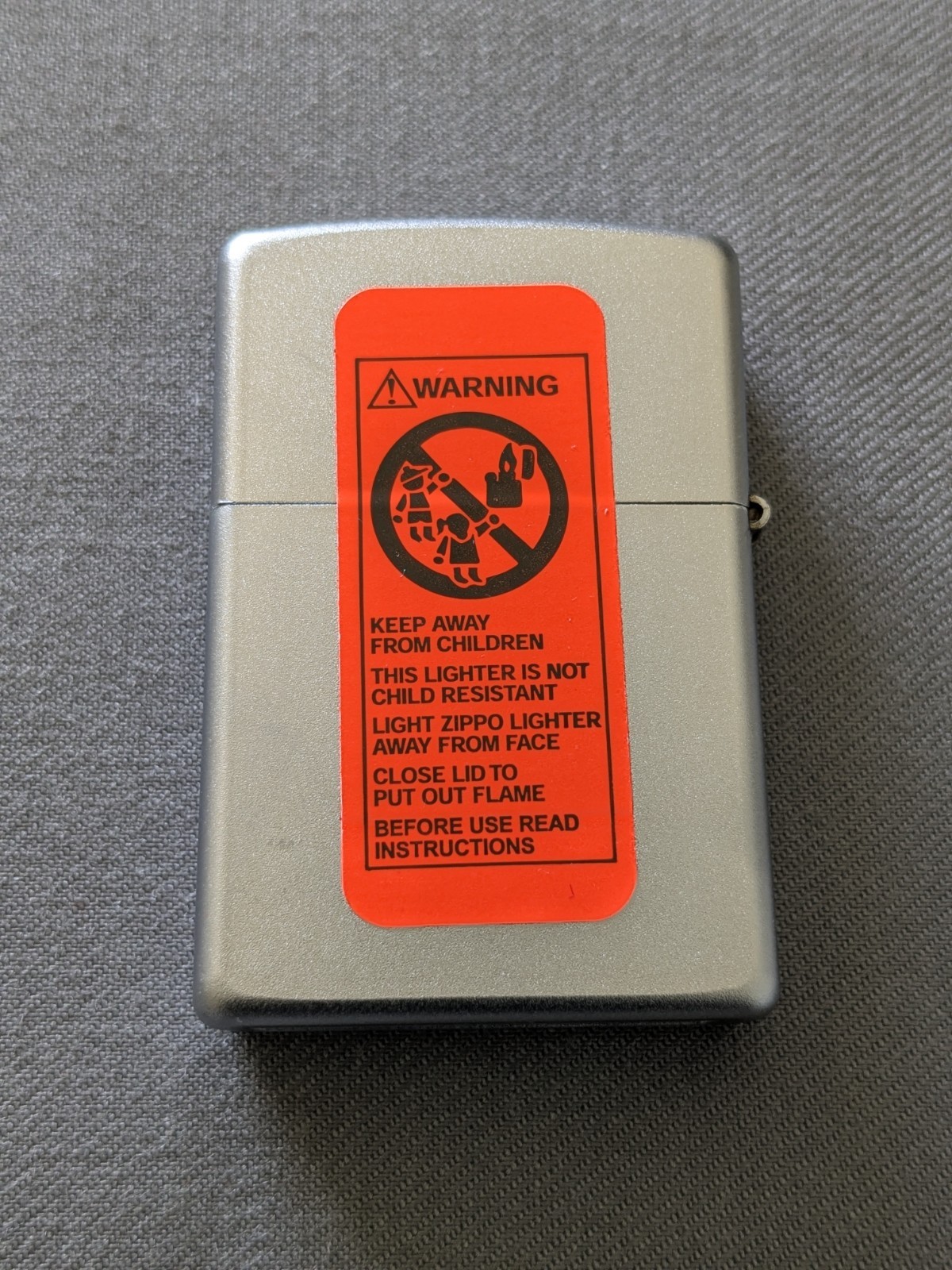 VINTAGE 2003 SNAKESKIN SATIN CHROME FINISH ZIPPO LIGHTER UNUSED RARE