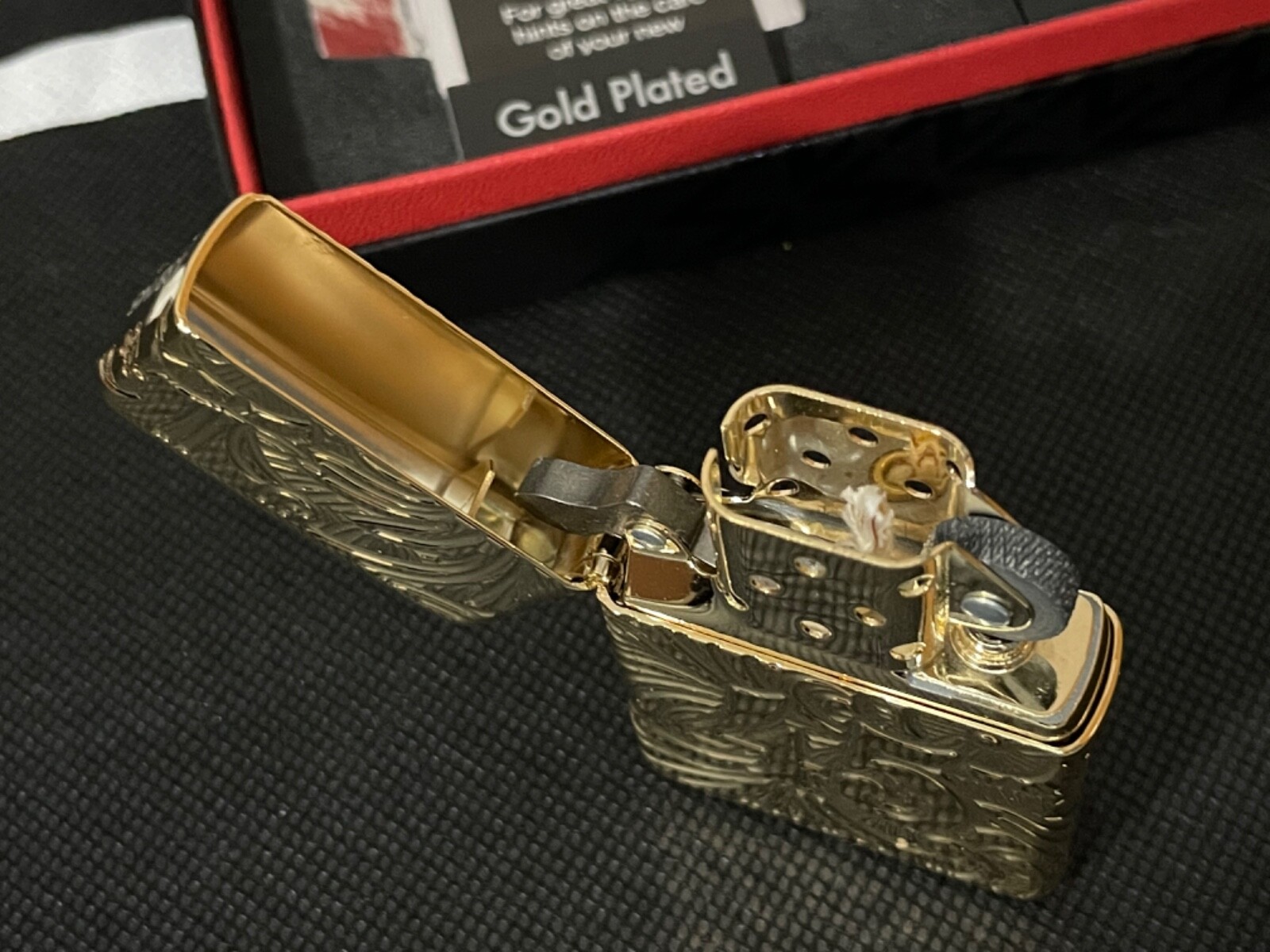 Zippo Lighter Venetian 45th anniversary Gold Plated 138/145