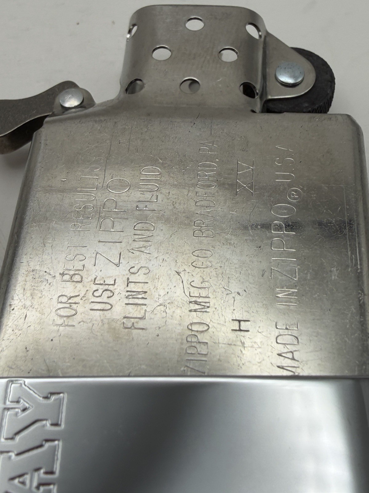 Vintage 1999 Playboy Vertical Logo High Polish Chrome Zippo Lighter New B42