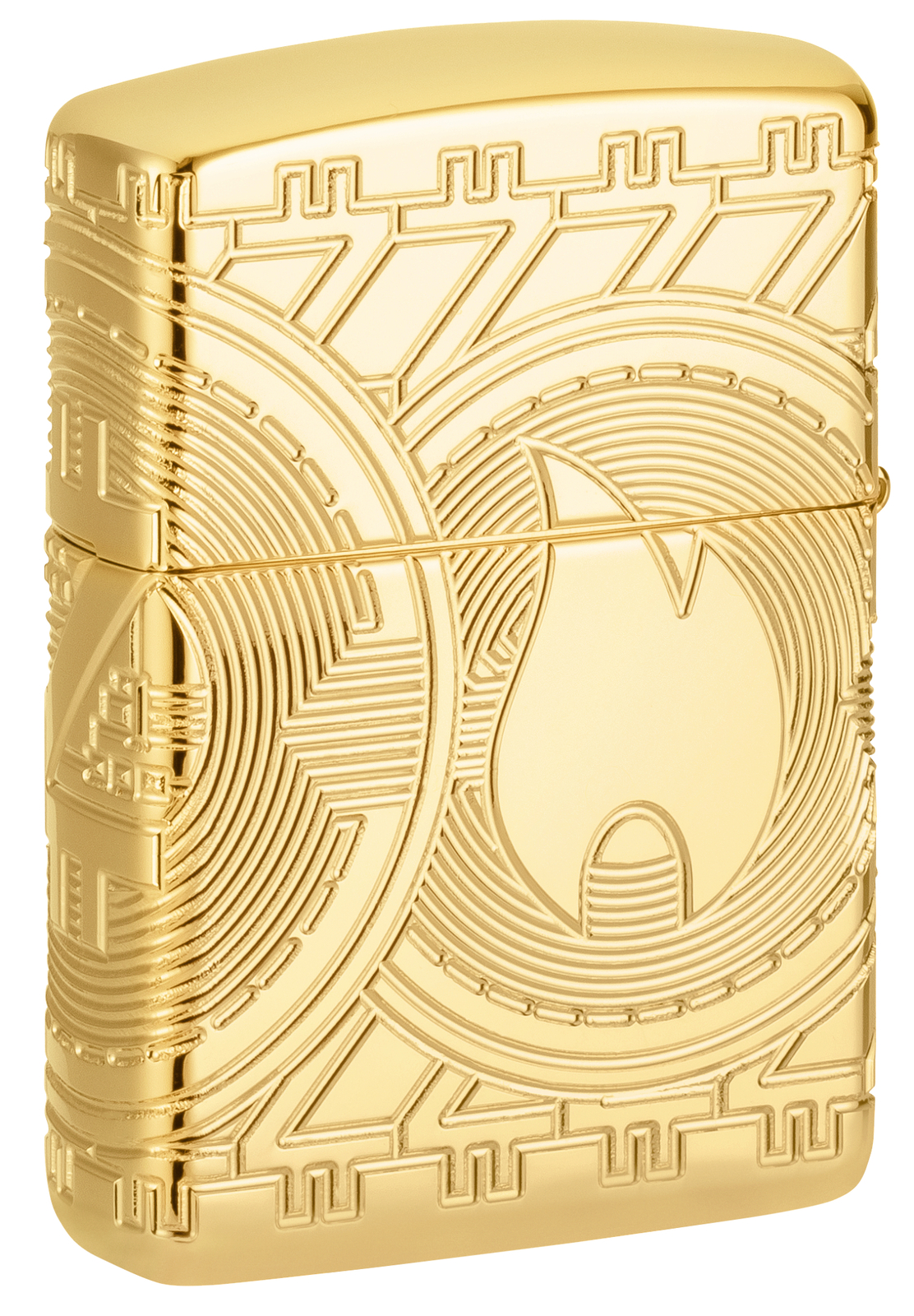 Zippo Armor Currency Design High Polish Gold Windproof Pocket Lighter, 29261-…