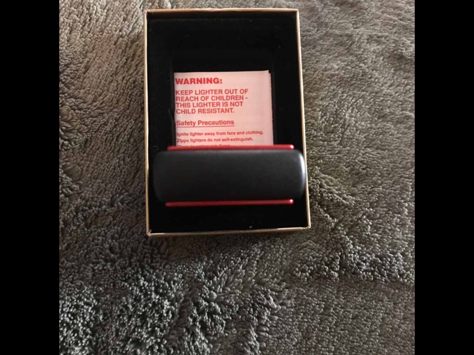 1990’s Red&Black Marlboro zippo lighter Brand New Sealed