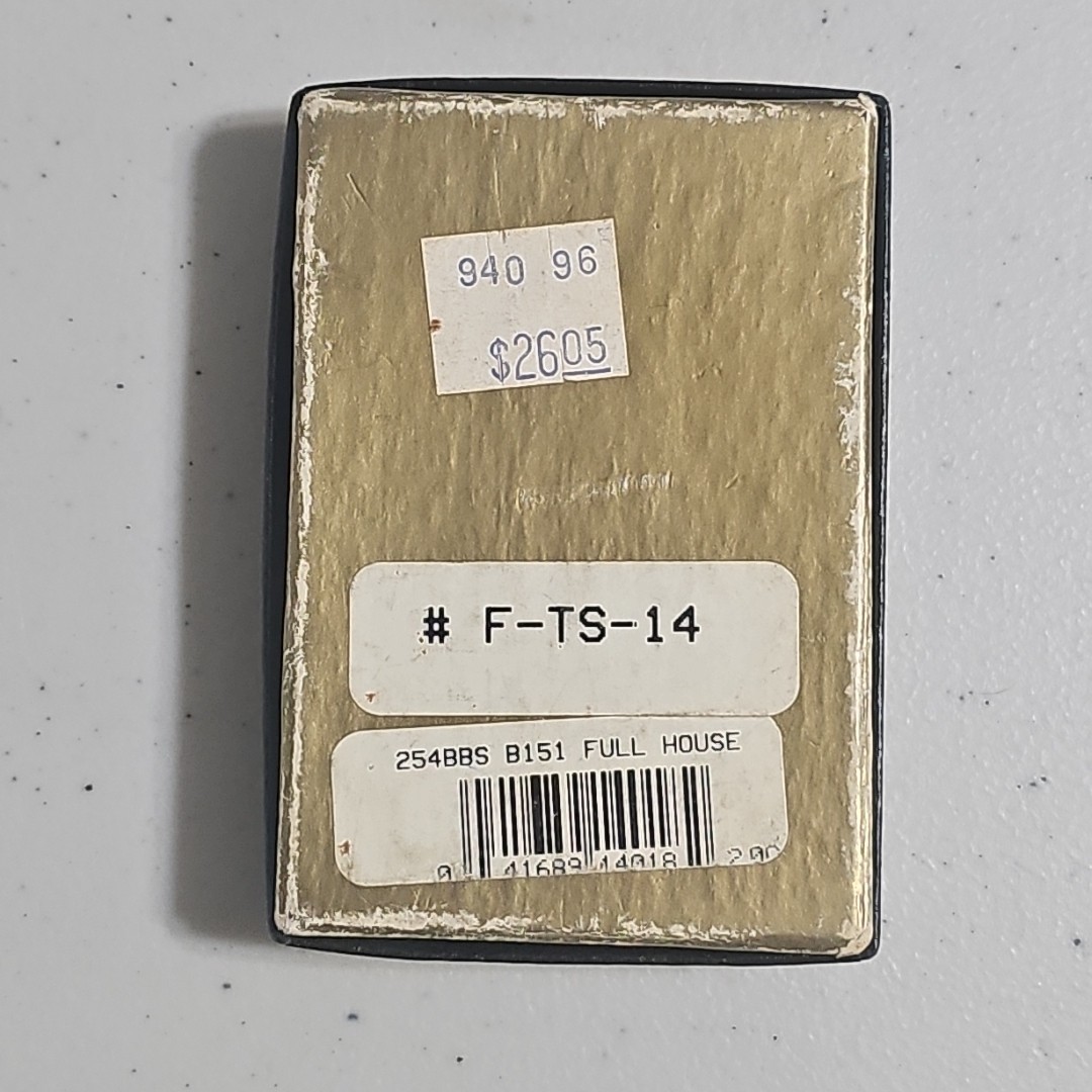 Zippo Lighter #254BBS B151 „Full House“ Box, No Lighter