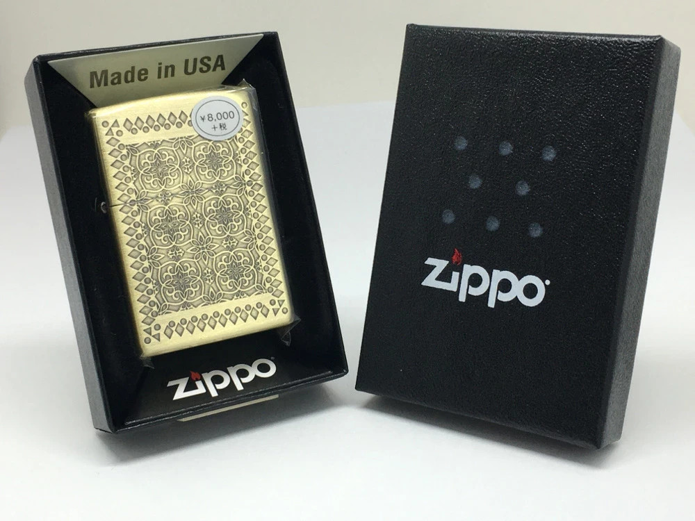 Zippo Lighter Flame Clown 3-sided Processing Brass Ibushi Gold Regular Japan New
