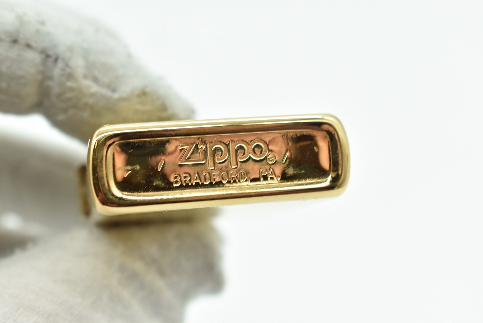 Zippo – GOLDEN DIAGONAL SWIRL LIGHTER, Gold Plated, New, 1980, Never Fired