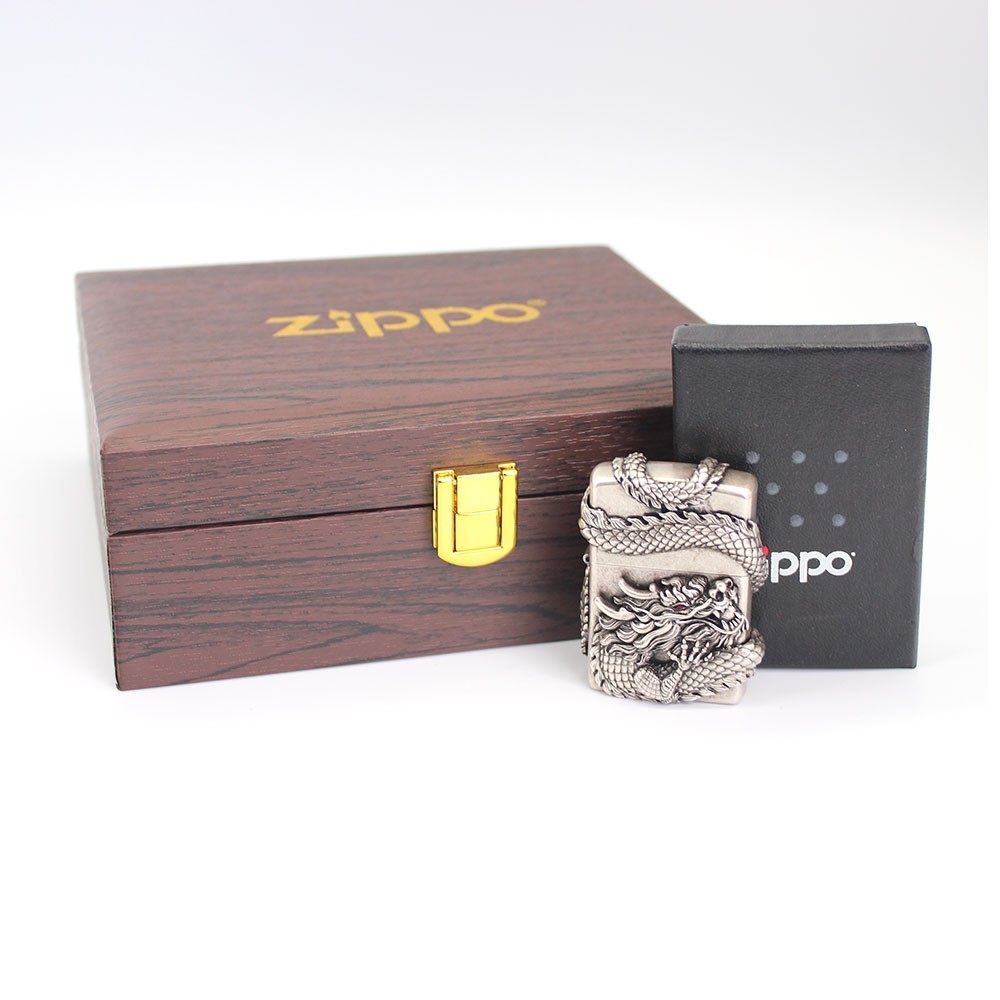 Zippo lighter Asia Full Cover 3D Emblem/ Scales of the Heaven Dragon Special Box