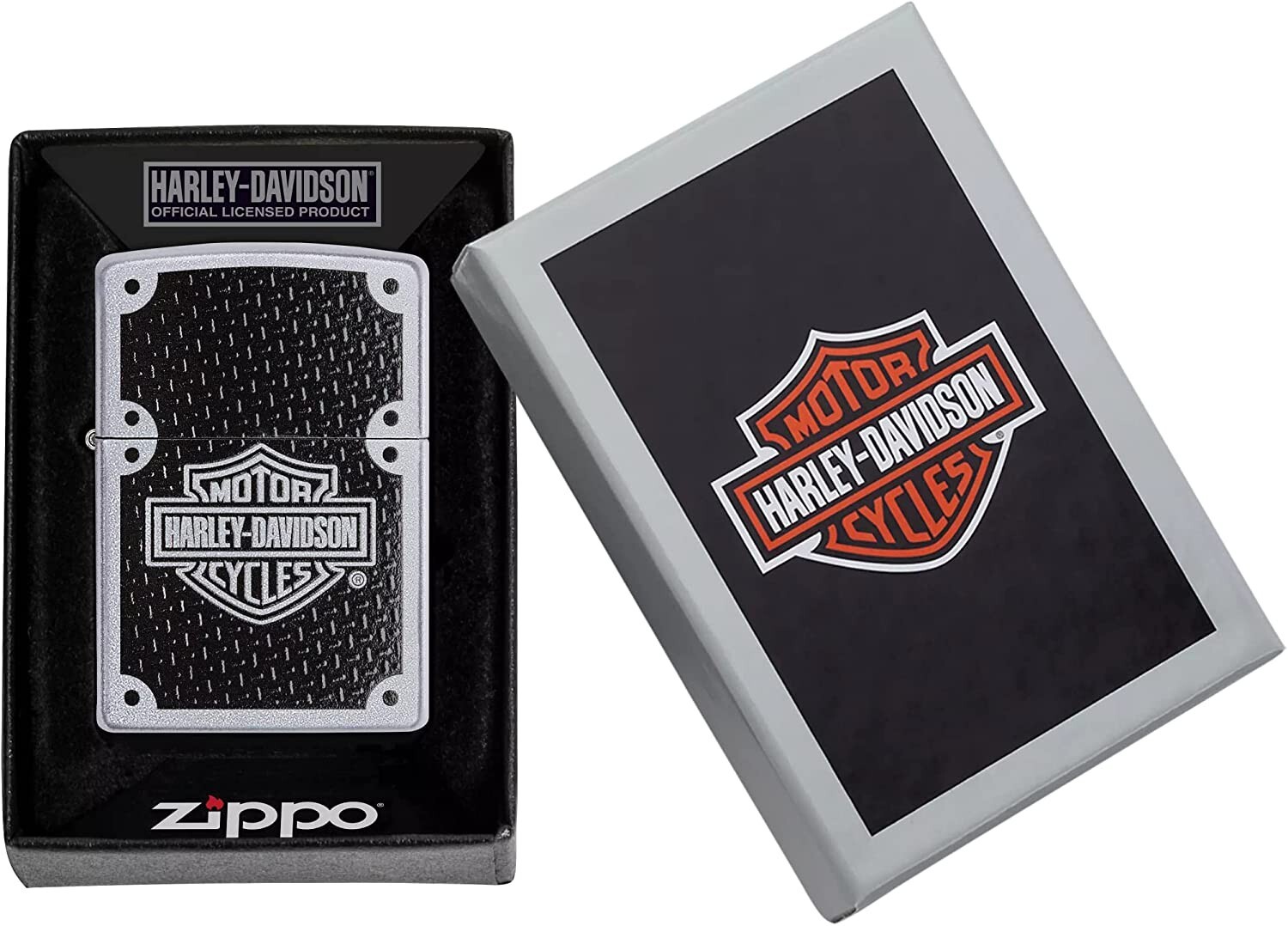 Zippo Harley-Davidson Logo Satin Chrome 24025