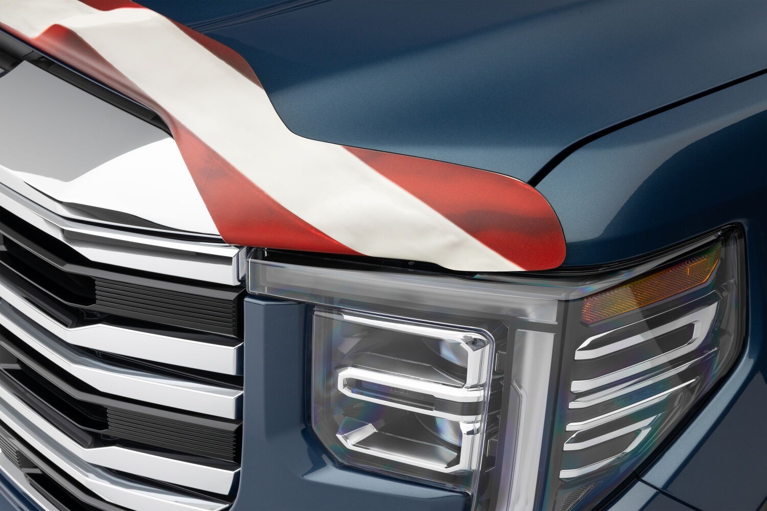 Husky Liners Hood Shield Eagle With Flag Design 2818953