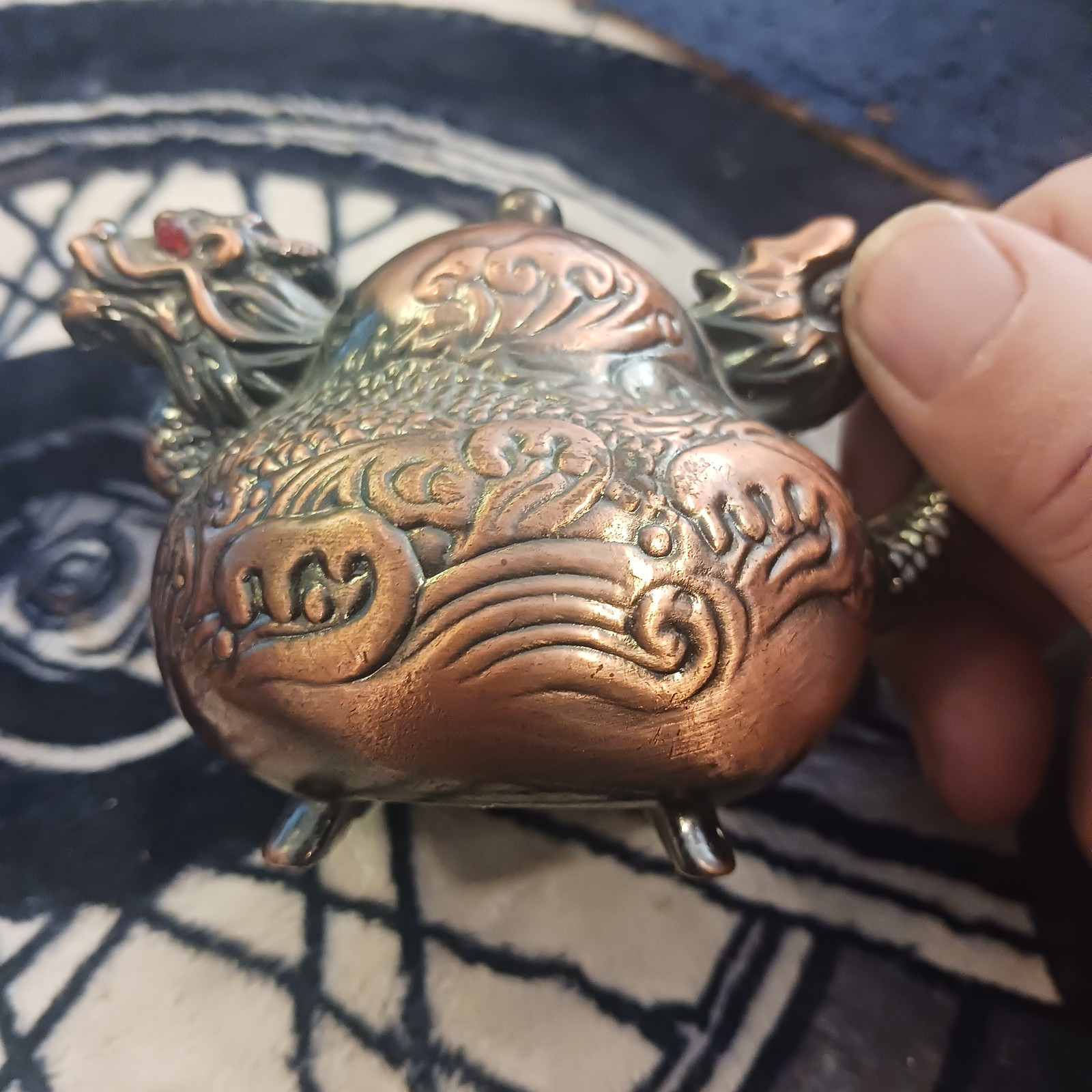 Copper Colored Chinese Dragon Lighter