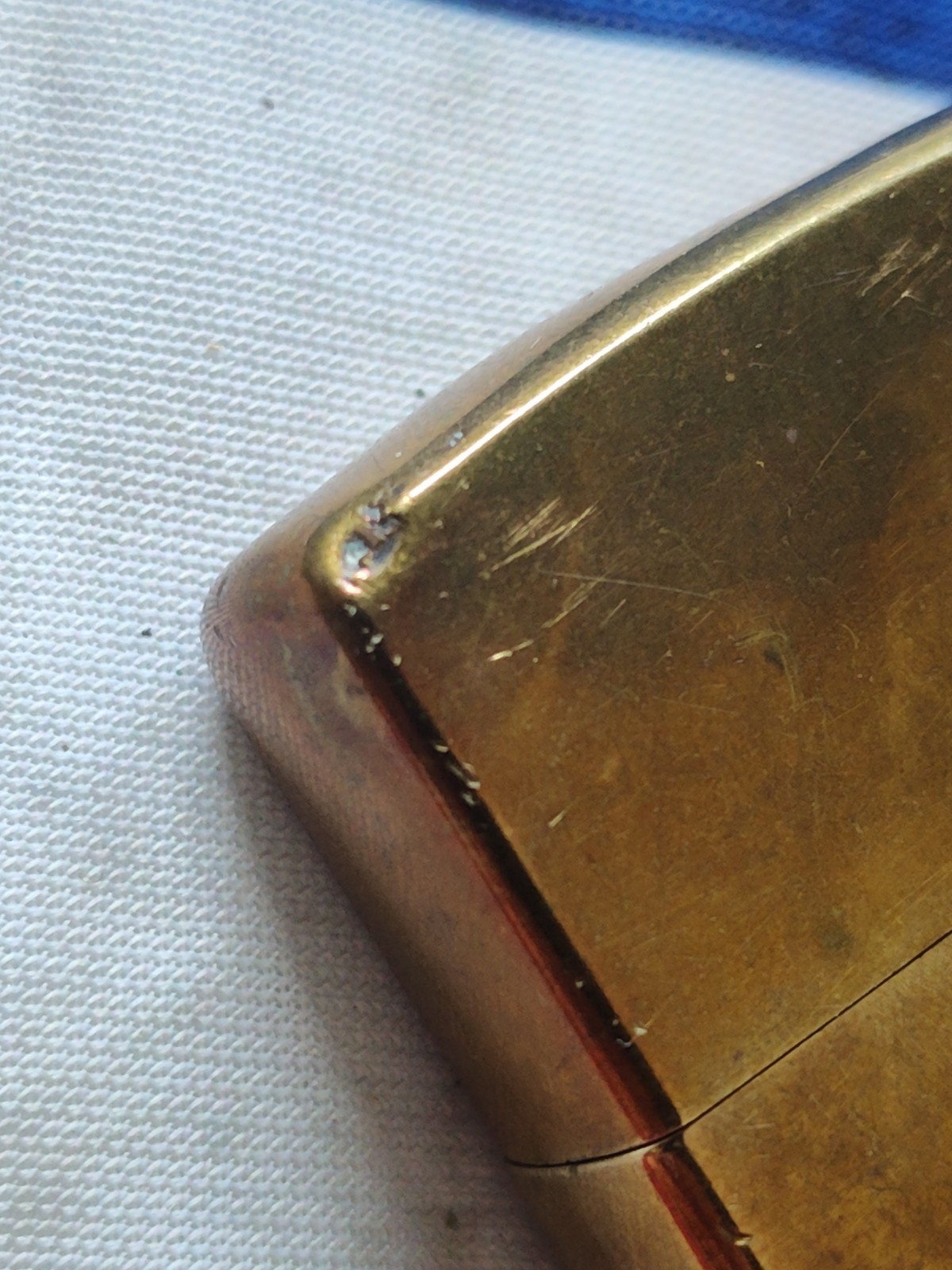 Vintage Zippo Lighter Solid Brass A VII Bradford Pa USA Parts Or Repair 1991 JKC