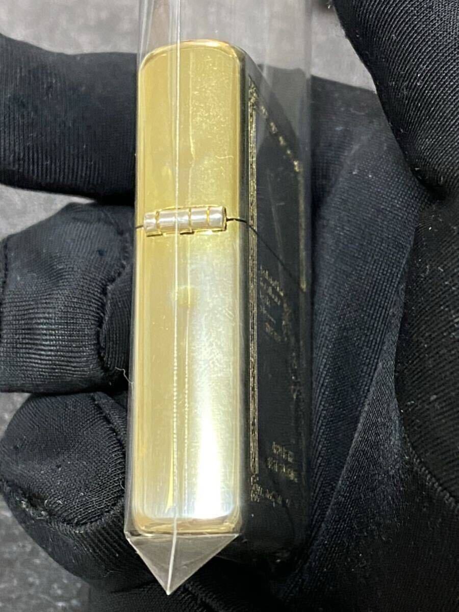 Zippo Windy 4 Sided Gold Front Gold Engraving Rare Model Made in 2007 WINDY GOLD