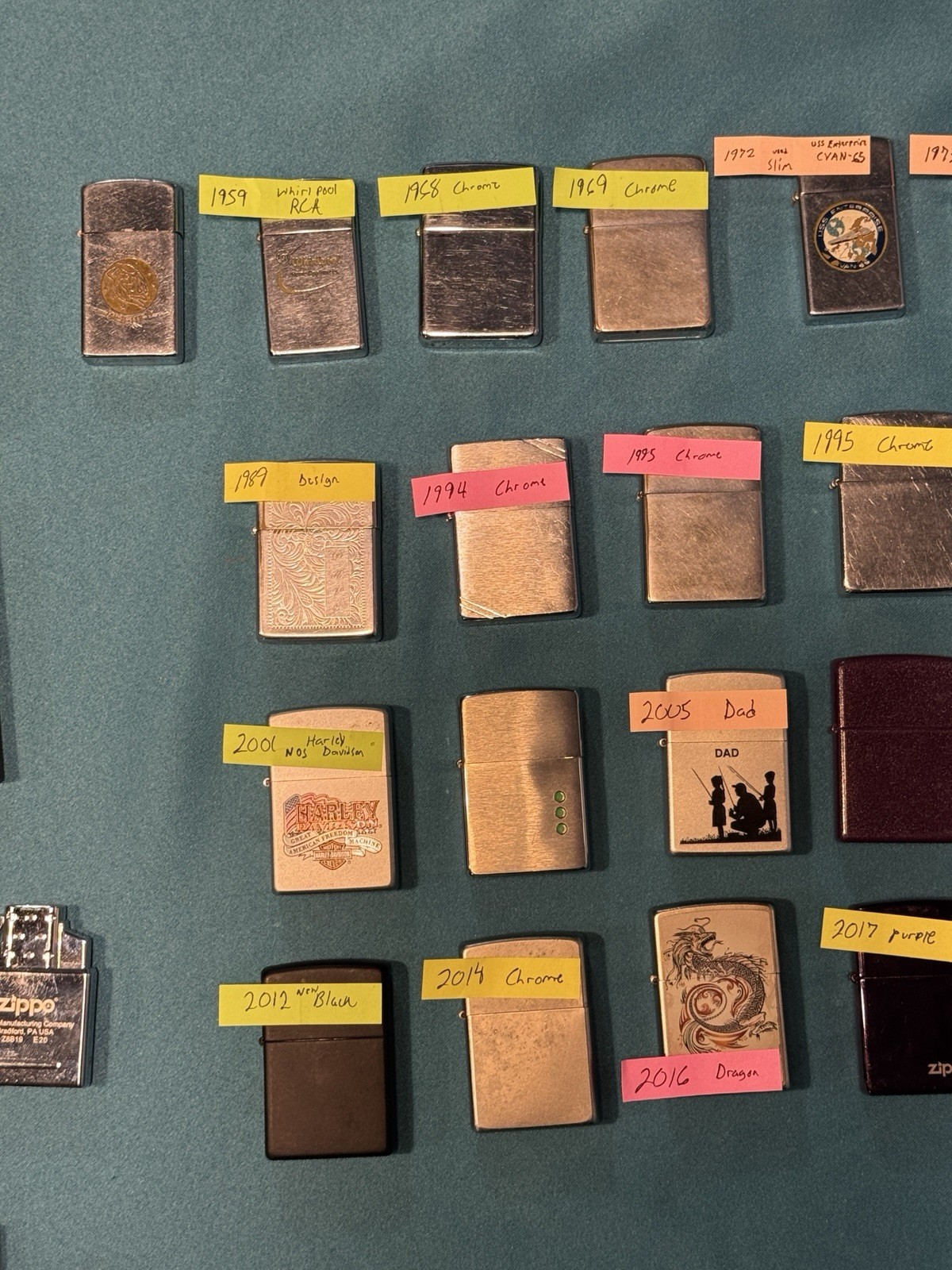 Zippo Lighter Collection Lot Of 45 – NOS Military Advertising Vintage 1950s-2018