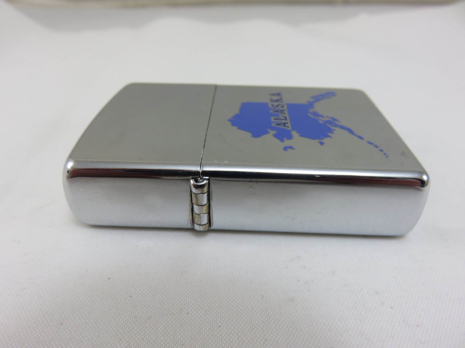 Zippo No. 250 Lighter Alaska State Map Chrome NEW OLD STOCK