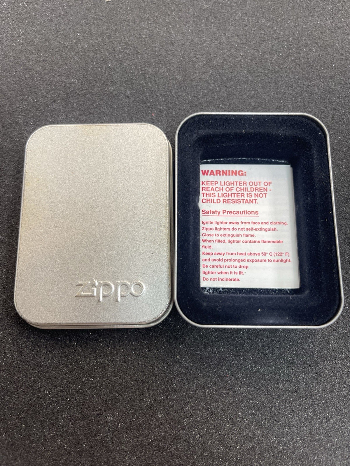 1997 Zippo „Cigar Aficionado“ Lighter Unfired W/Tin TJ1426